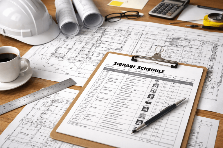Construction Sign Schedule