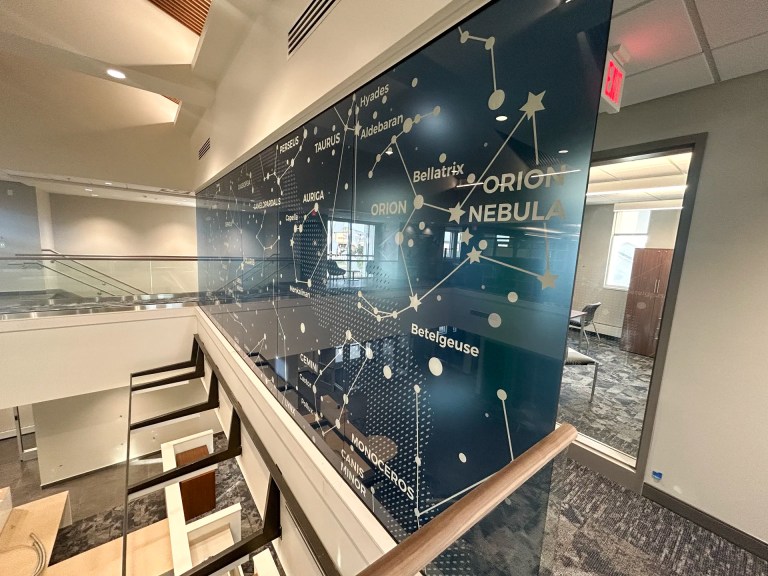 Printed traspairent window film