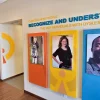 Full-color printed wall photos installed as custom interior décor signage